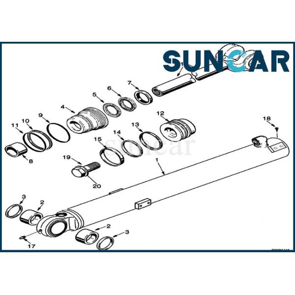87440117 Bucket Tilt Cylinder Seal Kit Replacement Kit For Heavy Equipment 721E