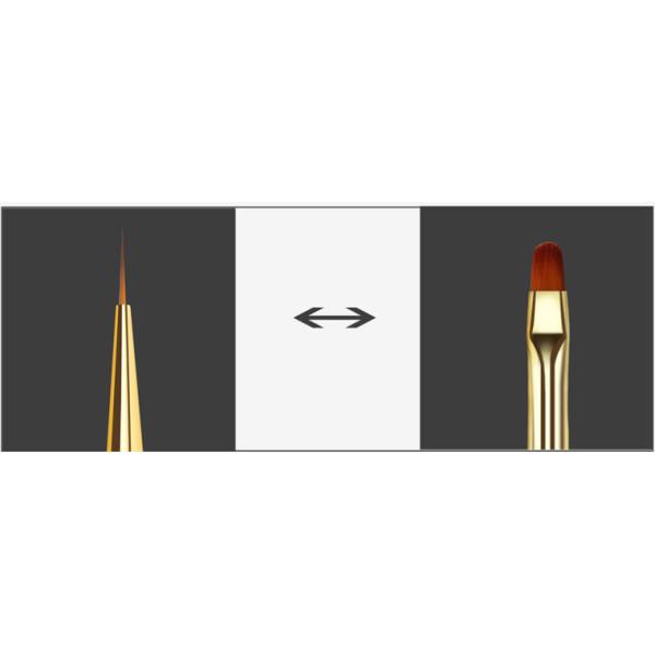 Mermaid Penholder Drawing Pen Set Dual Ended for 100% Kolinsky Acrylic Nail Brush