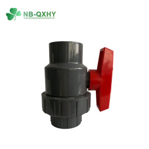 1/2 Inch to 4 Inch Plastic UPVC Single Union Ball Valve with Fixed Ball and EPDM