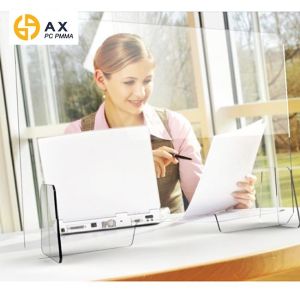 Transparent 20mm Polystyrene Desk Sneeze Guards