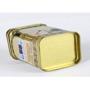 0.21 MM Tinplate Square Metal Tea Tins , Color Printed Small Tea Storage Tins