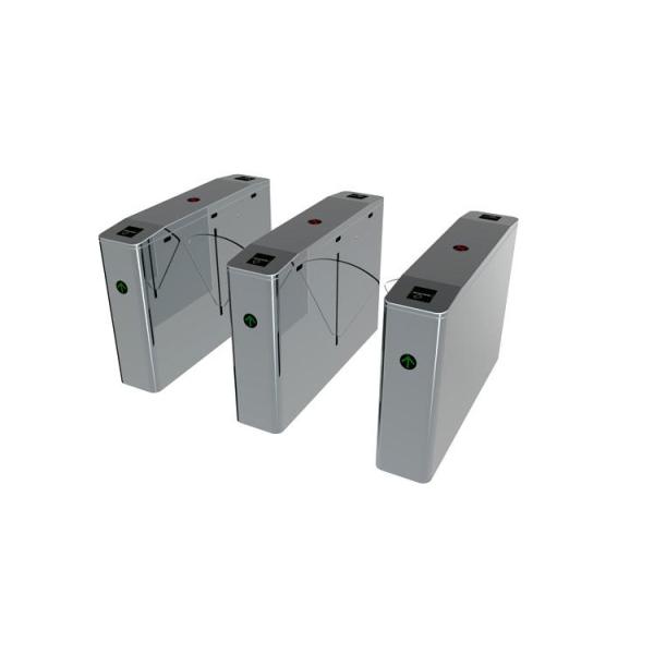 RS485 120W SS304 Waist High Flap Turnstile For School
