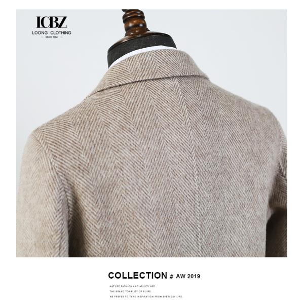 Jackets Custom Luxury Trench Coats Worsted Wool Overcoat Men Warm Winter Long Men Cashmere Coat