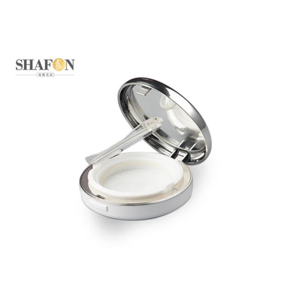 Silver Makeup Empty Air Cushion ABS / PP Material Logo Printing Simple Design