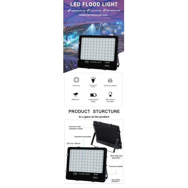 6000K Super Bright Daylight White Yard Bridgelux 50W Led Flood Lights Waterproof IP65