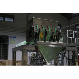 Chips Multihead Weigher Packing Machine Electric Driven PLC Control