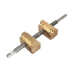 Tr8 Double Head Trapezoidal Lead Screw 8mm Diameter With Double Nuts Left And