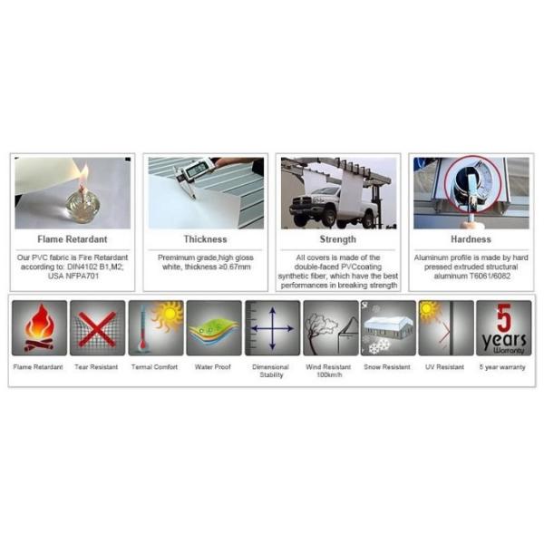 Rainproof Big Dome Tent For Camping Service Life 8 - 10 Years