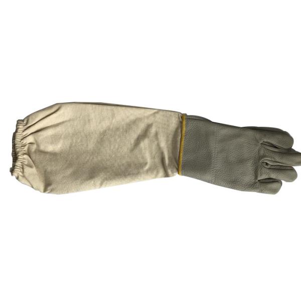 Buy High Quality White Cowskin Bee Glove With Thick Cuff at wholesale prices