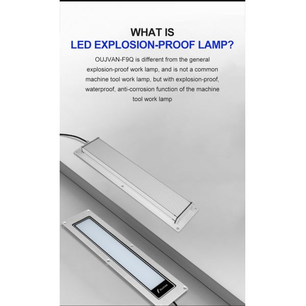 Aluminum Alloy LED Machine Work Light Linear Tube Oil Resistant 18W CNC LED Work Light