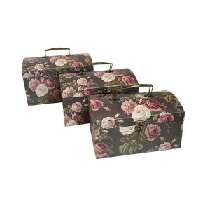 Colorful Cardboard Flower Boxes , Lid And Case Box Matt / Glossy Lamination