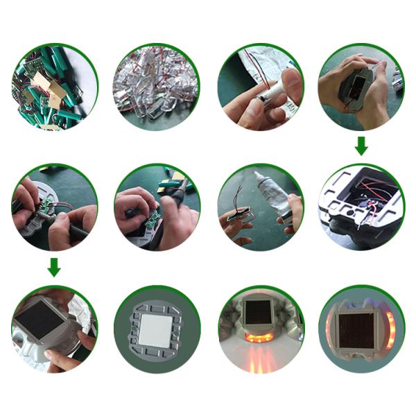 3000k-5000k color temprature white LED solar road stud L104*W104*H20mm