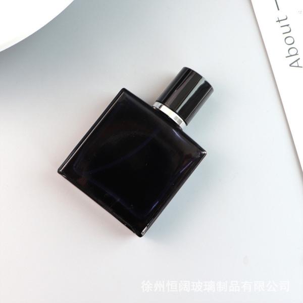 Buy Screw Cap Black 30ml Empty Glass Perfume Bottle 90mm Height at wholesale prices