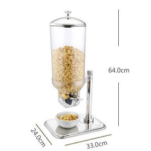 China 7L Single Cereal Dispenser Stainless Steel Cookwares L240*W330*H640mm on sale