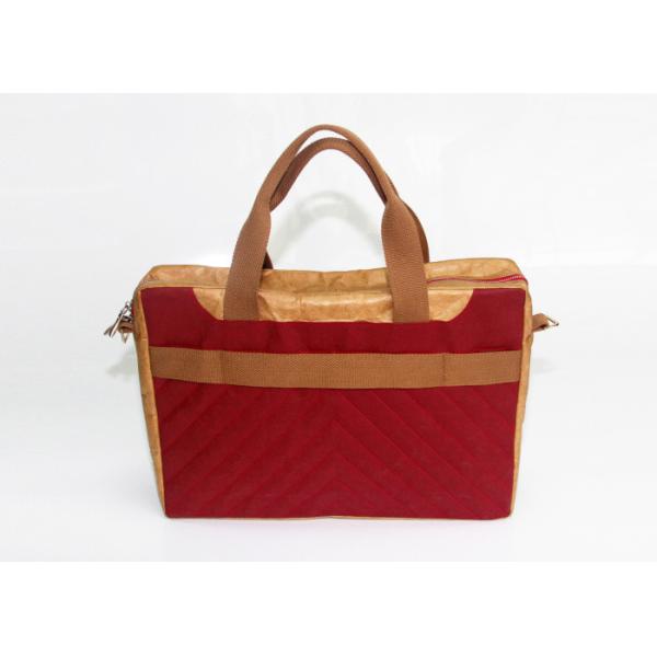 Waterproof laptop bag washable kraft paper laptop messenger bag with canvas lining