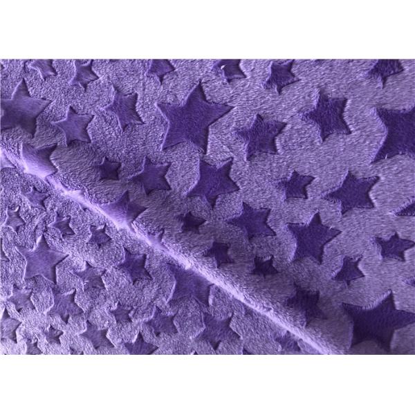 Buy Super Soft Knitted Star Brushed Minky Plush Fabric 100% Polyester at wholesale prices