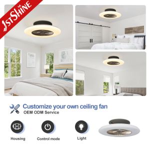 110-240V/50Hz-60Hz 1stshine Ceiling Fan with Remote Control and 4 Color LED