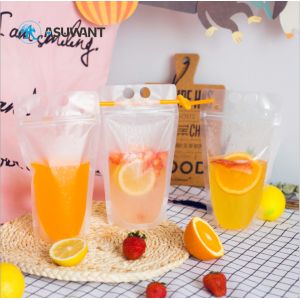 CMYK Metallized Liner Transparent Beverage Bag Pantone