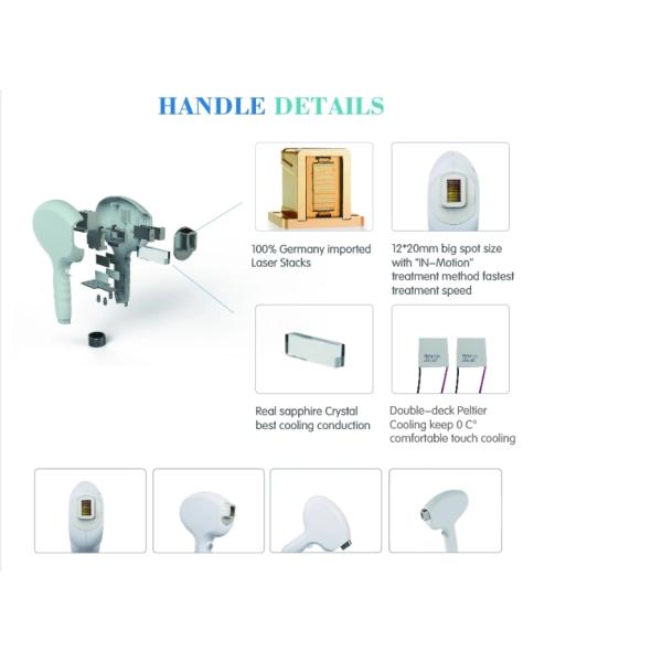 Top 2019 European popular professional aesthetic spa equipment diode laser hair removal machine for sale