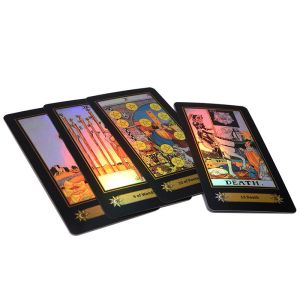 Customized Laser Tarot Gold Foil Card Holographic CMYK Printing