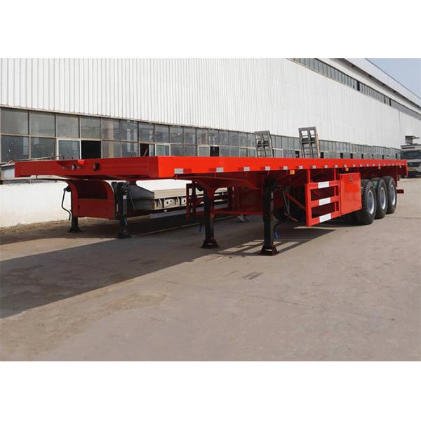 Reliable Tri-Axle Container Flatbed Semi-Trailers for Long-Distance Hauling