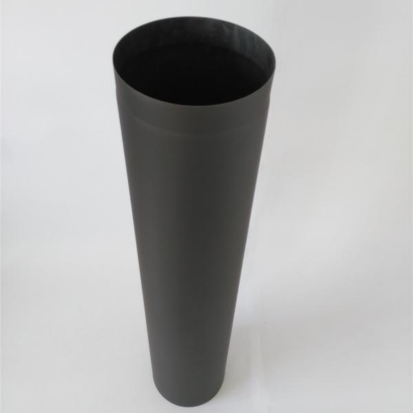 Buy 1000mm Length Black Chimney Pipe Single Wall Flue 316 Grade Stainless Steel at wholesale prices