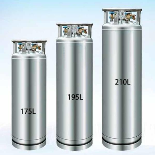 Buy 1.4mpa Cryogenic Dewar Cylinder 195L Liquid Nitrogen Self Pressurization at wholesale prices