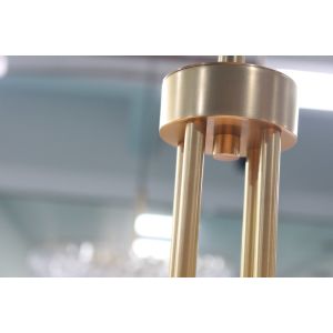 Elegant Chrome Finish Crystal Chandelier in 140CM Diameter