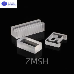 Custom Shaped Fused Quartz Plates with Through Holes Optical