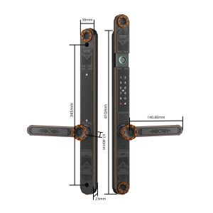 Waterproof IP65 Fingerprint Door Lock For Entry Outside Doors