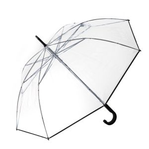 ABS Handle 47 Inch Clear Umbrella Large Auto Open Windproof