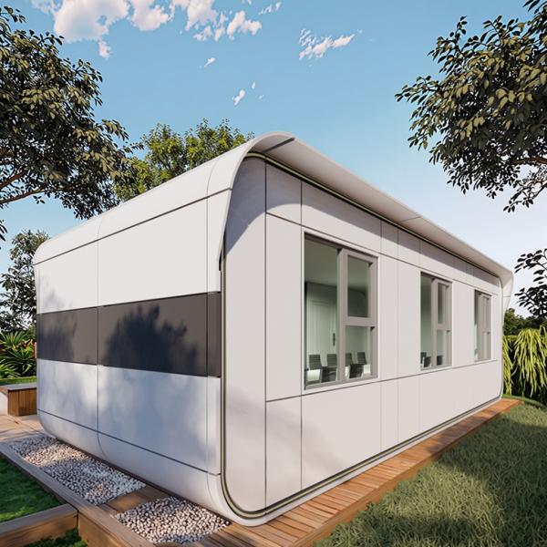 Buy Customizable LED Prefabricated Capsule Office with Aluminum Alloy Floor at wholesale prices