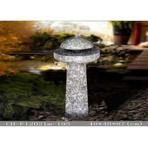 China Polyresin Mushroom light water fountain Sandstone color on sale