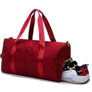 Women Men Oxford PVC Waterproof Gym Duffel Bag For Travel