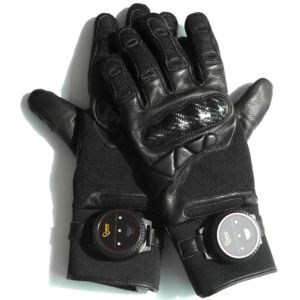 Taser gloves, safe, take 2 seconds to start the engine, release immediately,