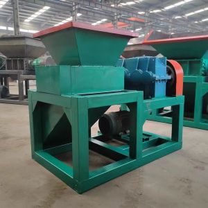 Single Shaft Shredder Wooden Case Double Motor Plastic Metal Shredding Machine