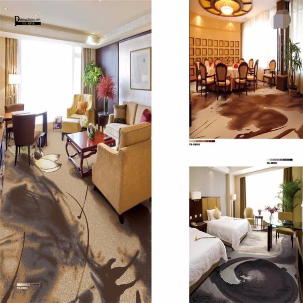 Chinese Ink Paintings design nylon material carpet for star hotel