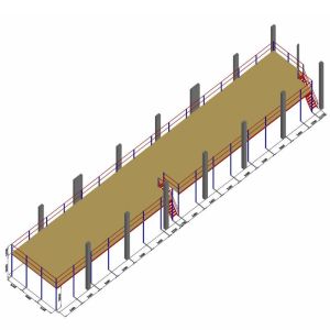3000kg SGS Adjustable Warehouse Mezzanine
