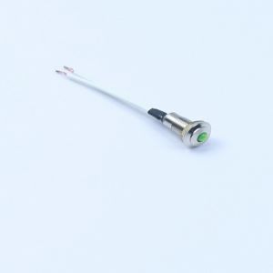 White 8mm LED Indicator Light 40mA Neon Panel Indicator Lamp