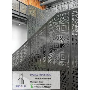 Customized Metal Railing Panel for Staircase Aluminum Carved Screen