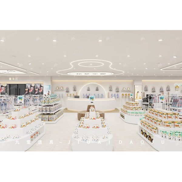 BBC008 Branding Baby Clothes Display Baby Shop Interior Design for Maternity Shop Display Furniture