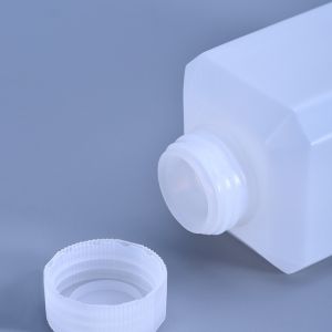 HDPE Square Plastic Lab Bottles Biochemistry Medical Custom Label Printing
