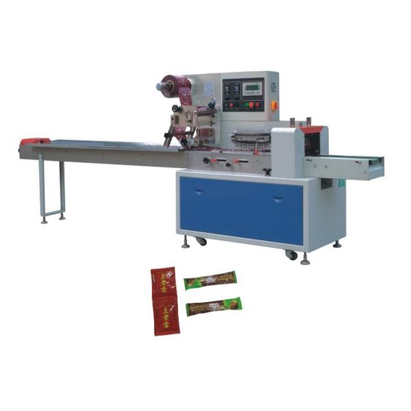 Automatic Back Sealing Flow Plillow Food Packing Machine With PLC Touch Screen