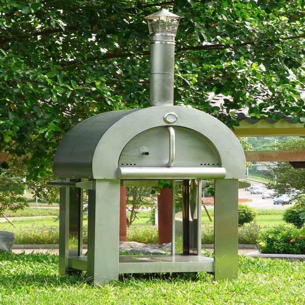 Buy Durable Burning Stainless Steel Wood Fired Pizza Oven 750mm at wholesale prices