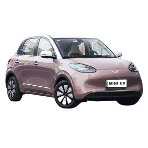 Wuling Bingo 50kw powerful mini car 200km 4 seater pink compact car