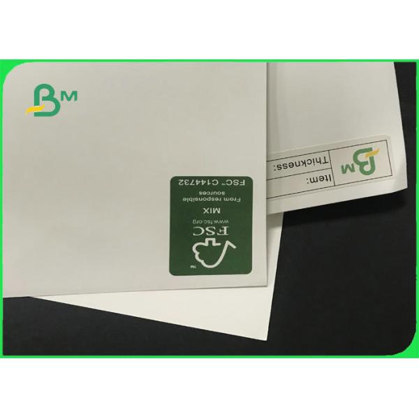 100um - 300um Eco - friendly Stone Synthetic Paper For Printing Labels