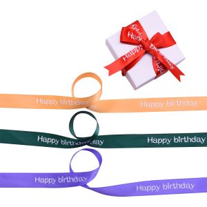 Gift wrapping ribbon custom satin ribbon with custom logo
