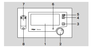 Ref EF6870750-33 Patient Monitor Parts Drager Vamos Anesthesia Gas Monitor