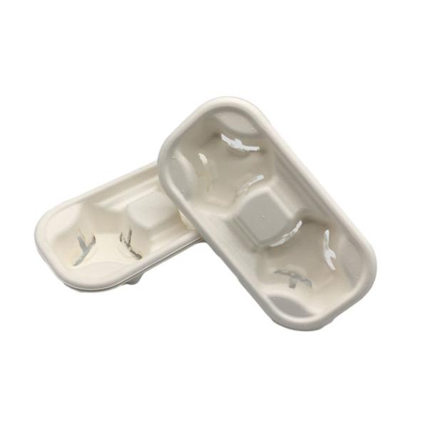 Buy Sugarcane  2 Cup Tea Coffee Cup Holder 218x110x47mm at wholesale prices