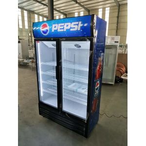 Pepsi Cola Cabinet Double Door Direct Cooling Economical Explosion
